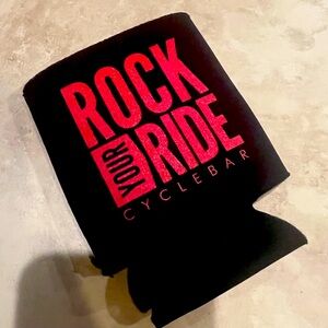 Cyclebar Black and Red Drink Koozie